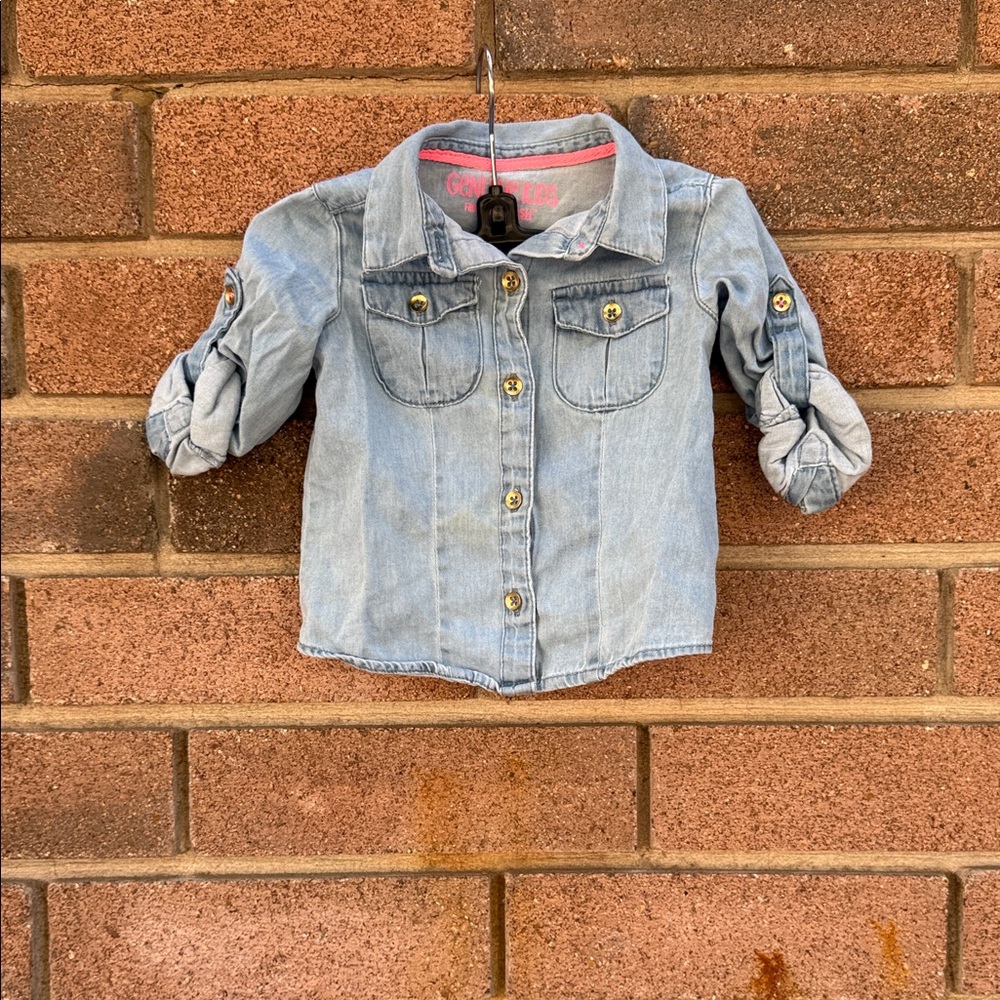 OshKosh B'gosh Light Blue Denim Jacket Size 18M